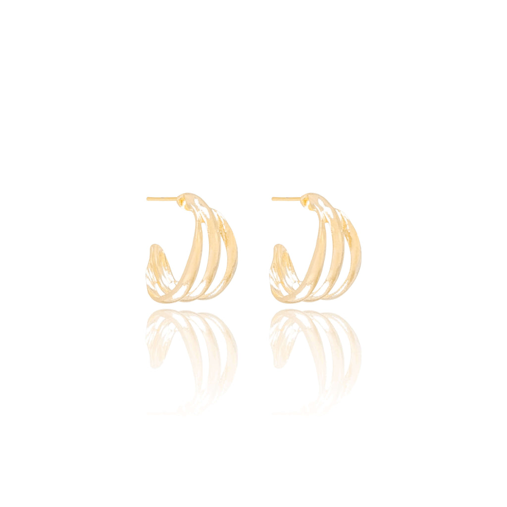 EARRING HOOPS SMALL TRIPLE