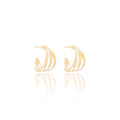 EARRING HOOPS SMALL TRIPLE
