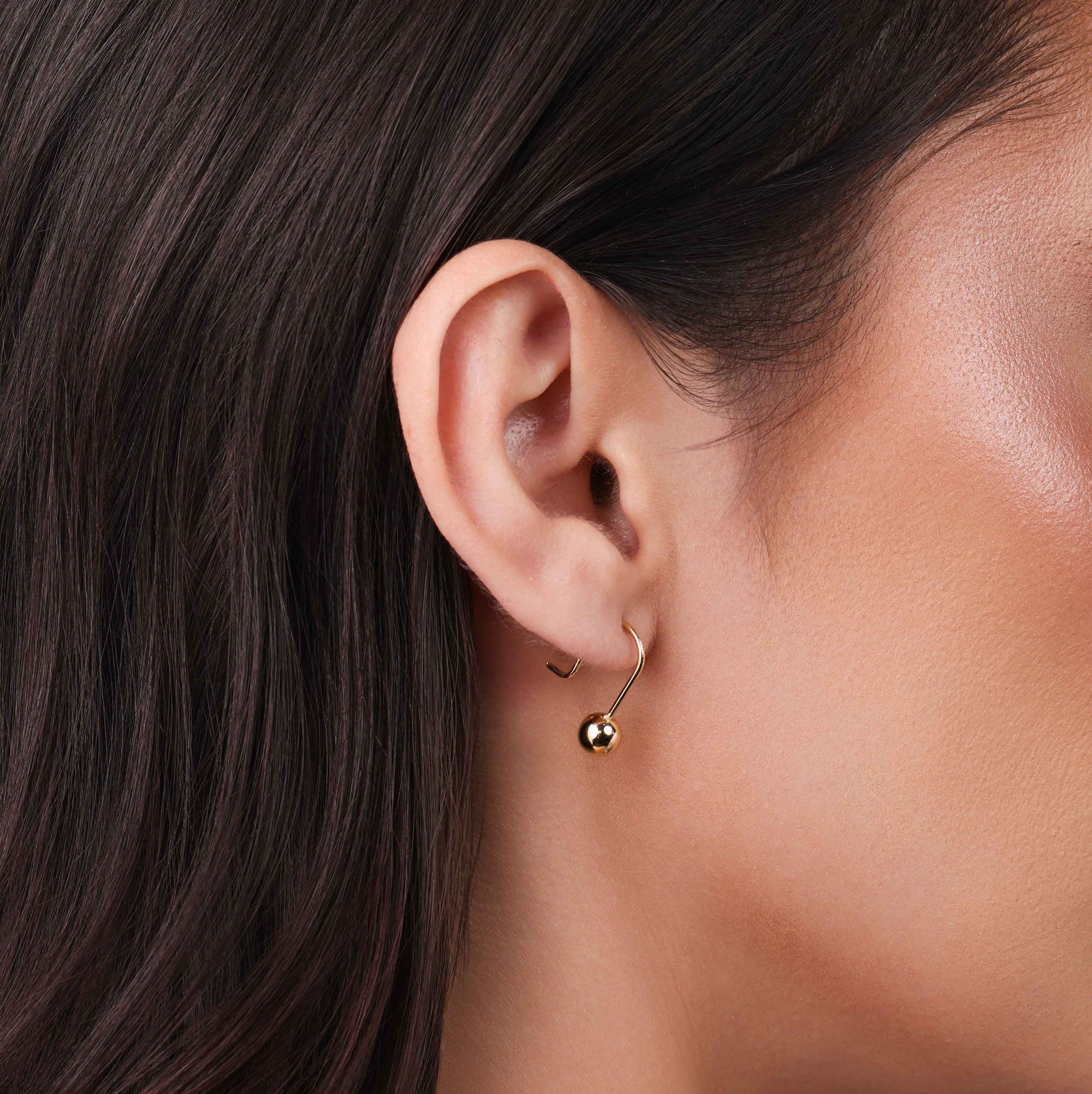 EARRING HOOK LITTLE SPHERE