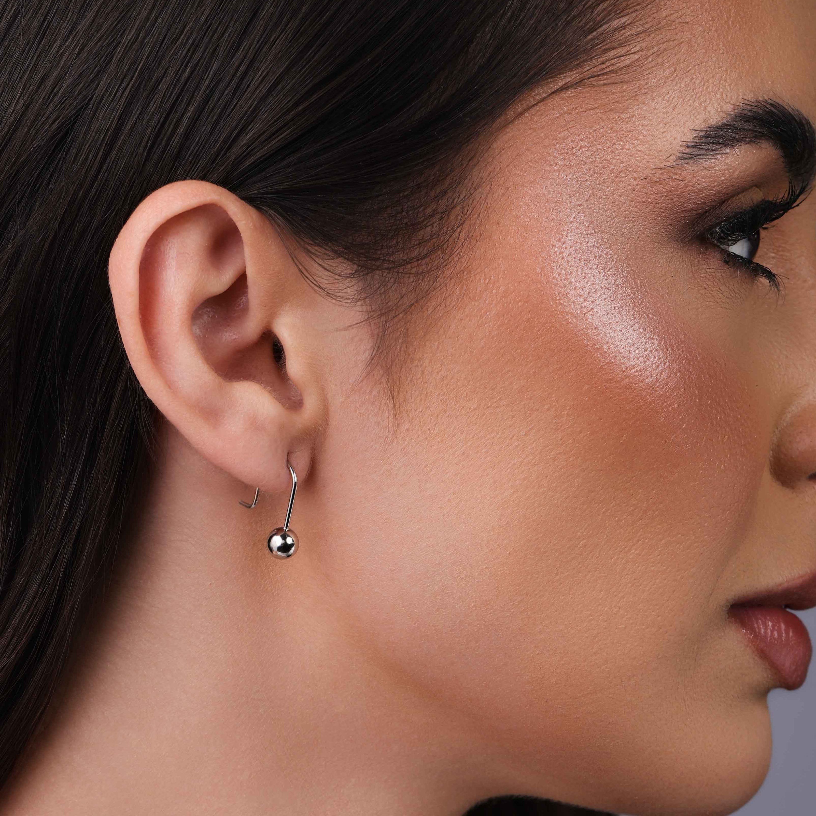 EARRING HOOK LITTLE SPHERE