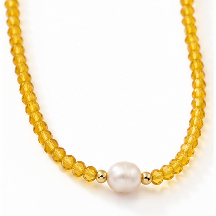 NECKLACE CHOKER NEW COLORS CRYSTALS BAROQUE PEARL
