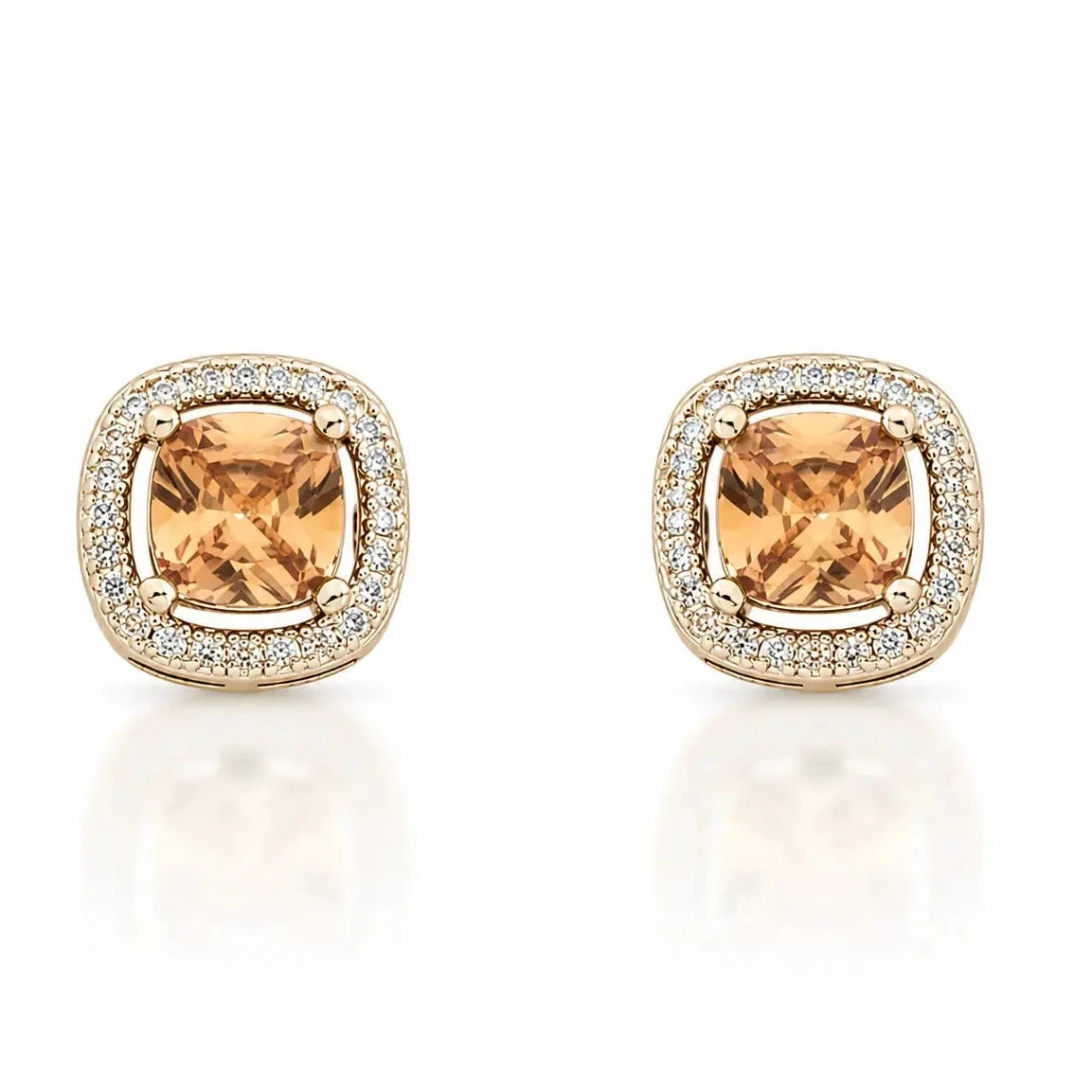 EARRING STUDS LUX CUBIC ZIRCONIA