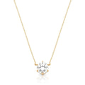 NECKLACE ROUND PREMIUM CUBIC ZIRCONIA 11MM