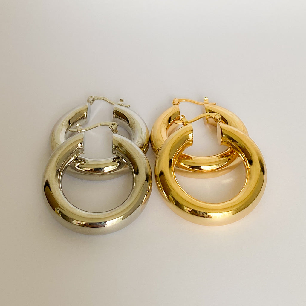 EARRING HOOPS CHUNKY MAXI BASICS