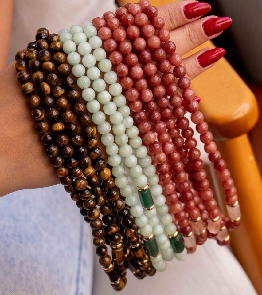 NECKLACE BEADS NATURAL GEMS
