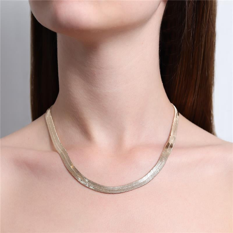 NECKLACE SHINY TAPE STYLE 7mm