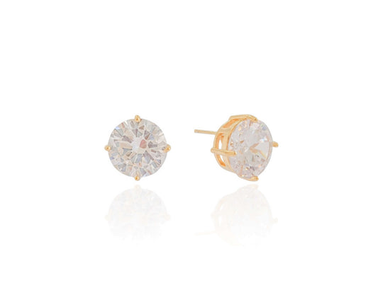 EARRING CUBIC ZIRCON STUD 12mm