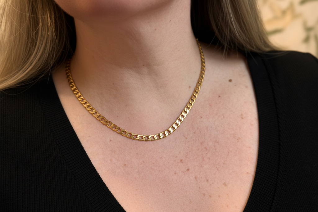 NECKLACE CHOKER SHINY SLIM GRUMET
