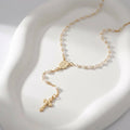 NECKLACE ROSARY PEARLS OUR LADY OF GRACES