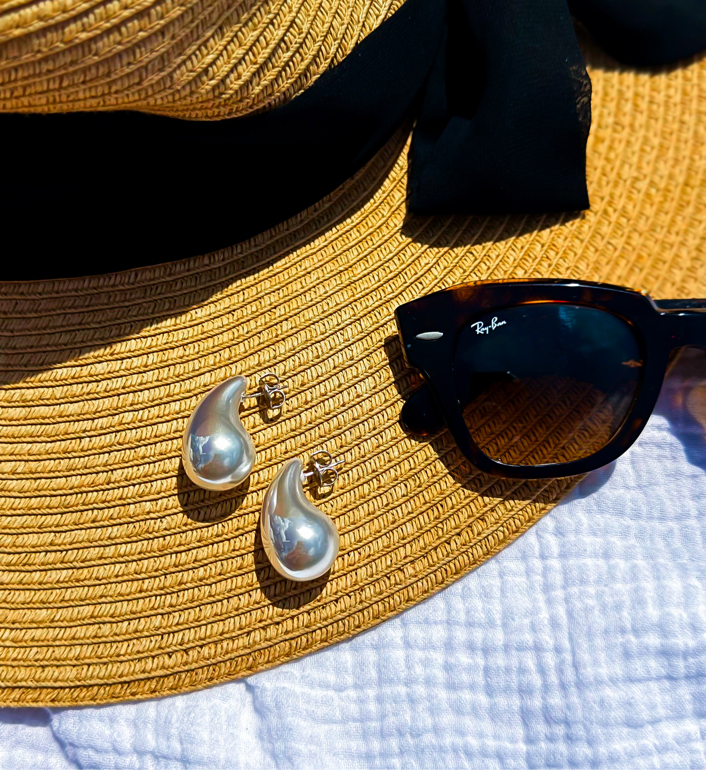 EARRING TEARDROP PEARL