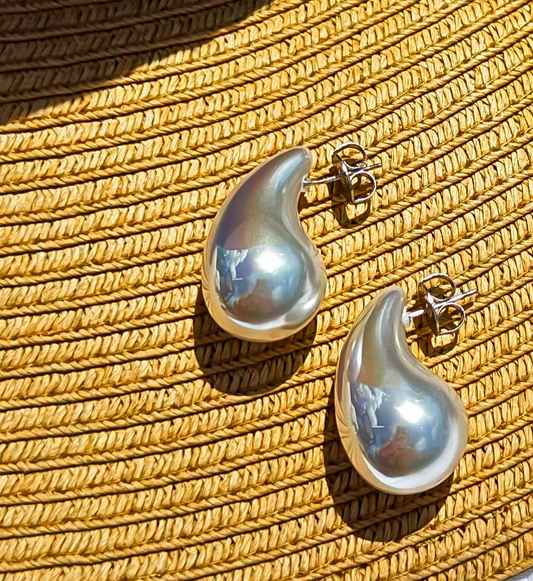 EARRING TEARDROP PEARL
