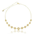NECKLACE CHOKER ROUND CUBIC ZIRCONIA