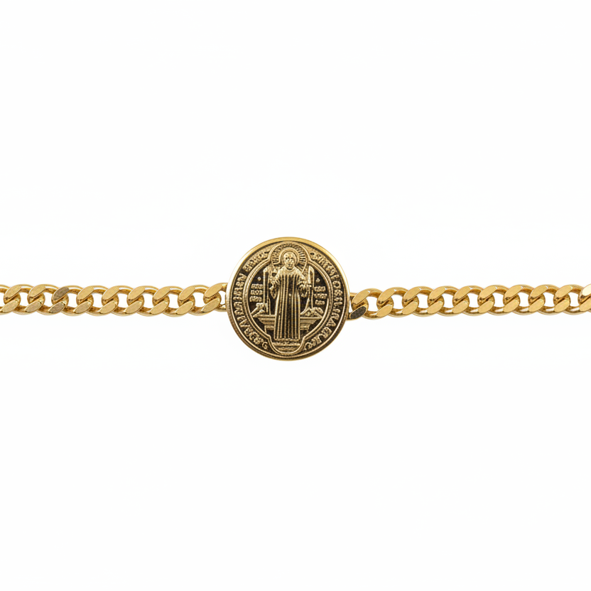 BRACELET GRUMET CHAIN ST BENEDICT