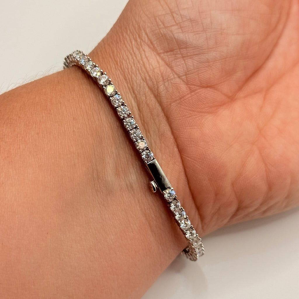 BRACELET TENNIS MOISSANITES RIVIERA 5.5CT TOTAL