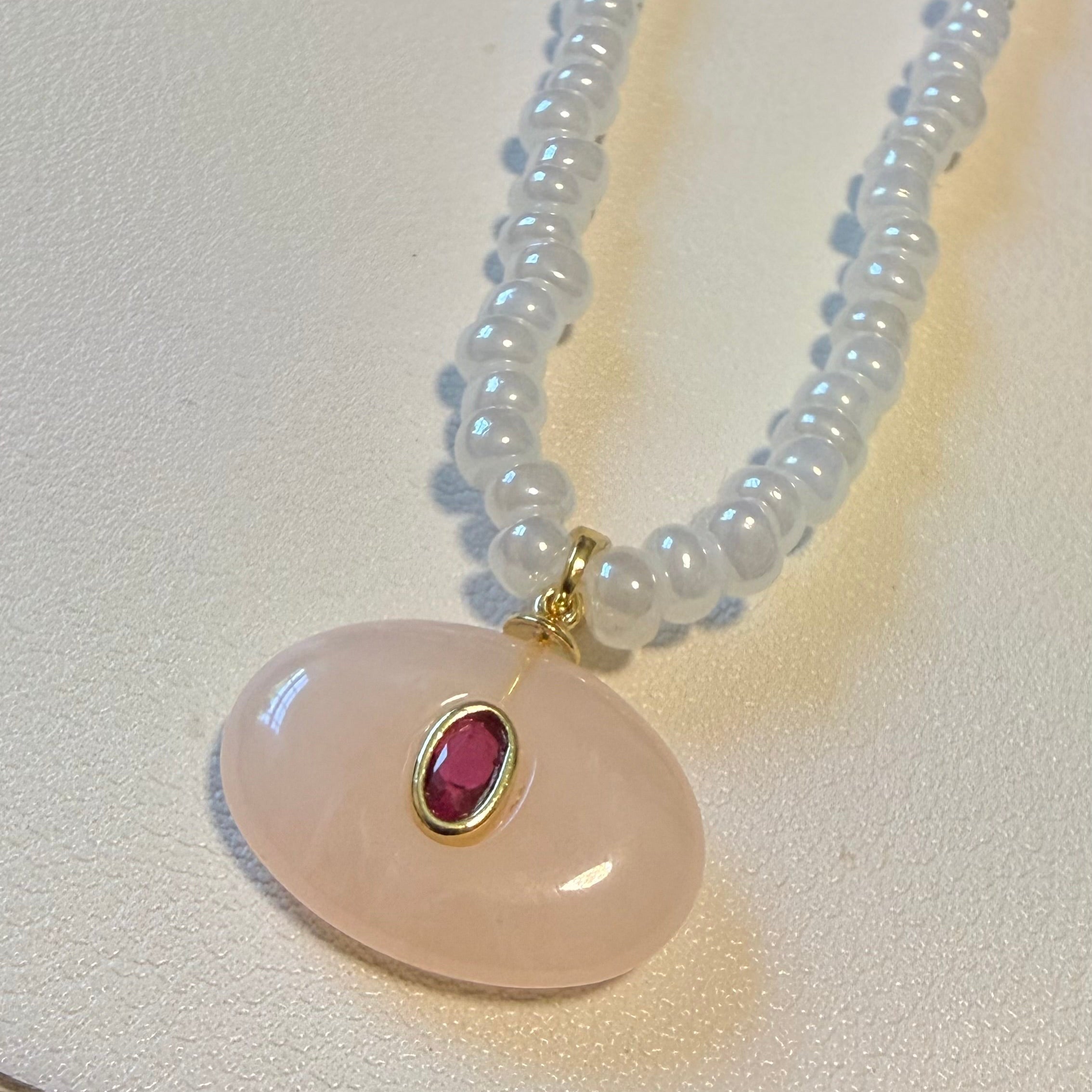 NECKLACE SUMMER FUN PENDANT COLOR BEADS