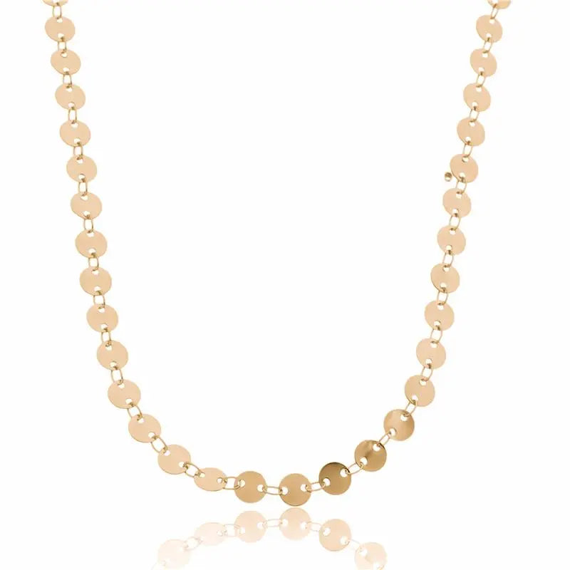 NECKLACE FLAT CIRCLES (70cm)