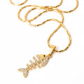NECKLACE FISH CUBIC ZIRCONIA