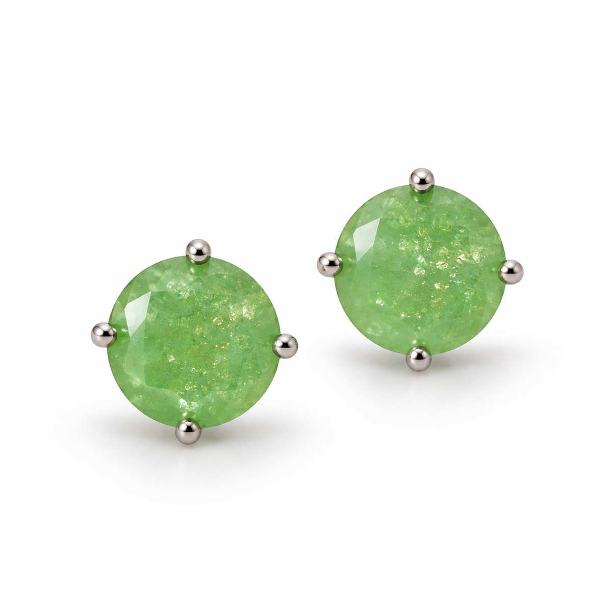 EARRING STUDS CANDY COLORS CUBIC ZIRCONIA