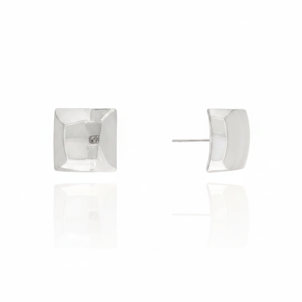 EARRING STUDS SQUARE 13x13mm