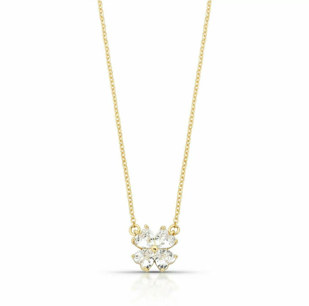 NECKLACE CLOVER CUBIC ZIRCON