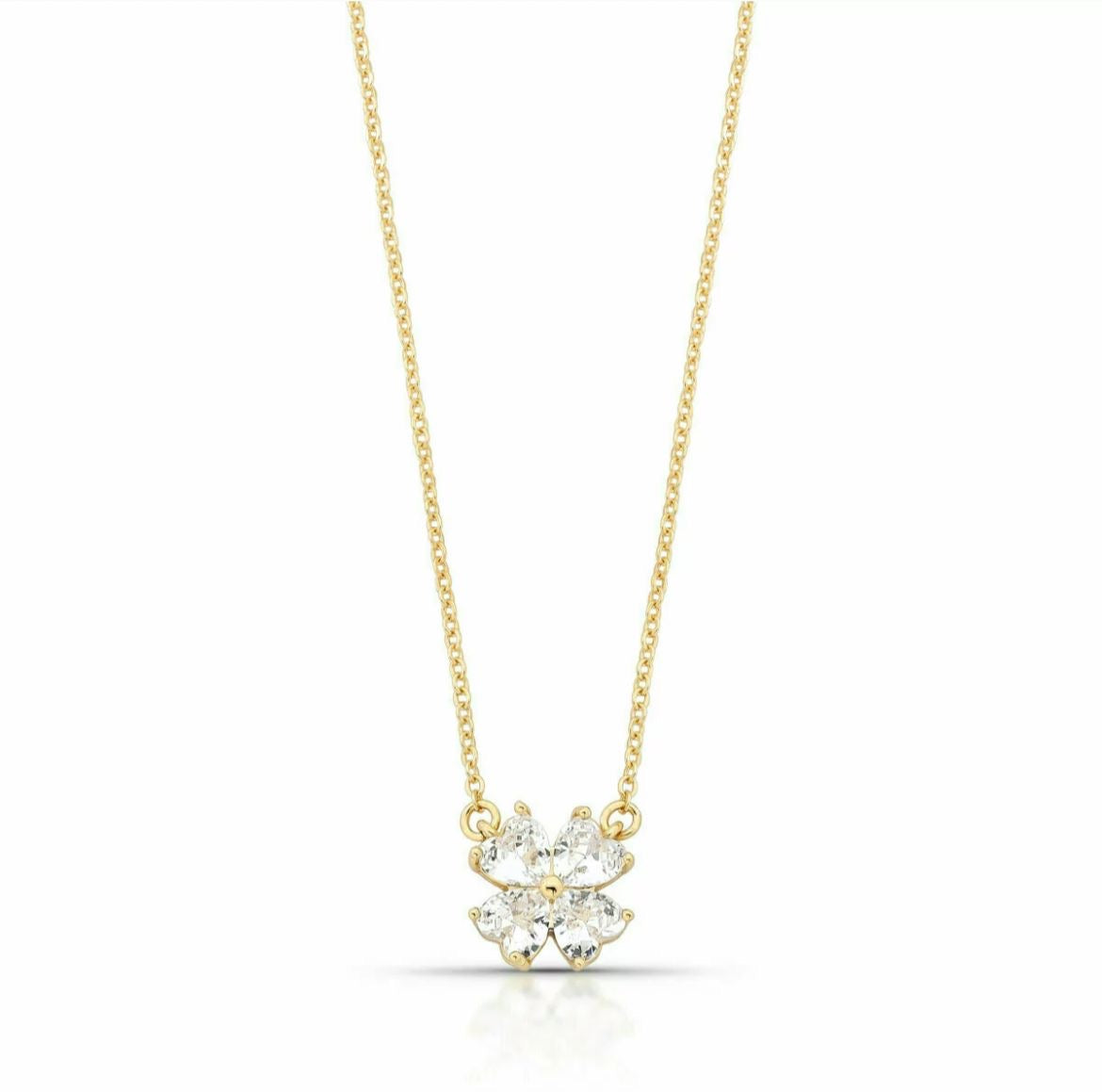 NECKLACE CLOVER CUBIC ZIRCON