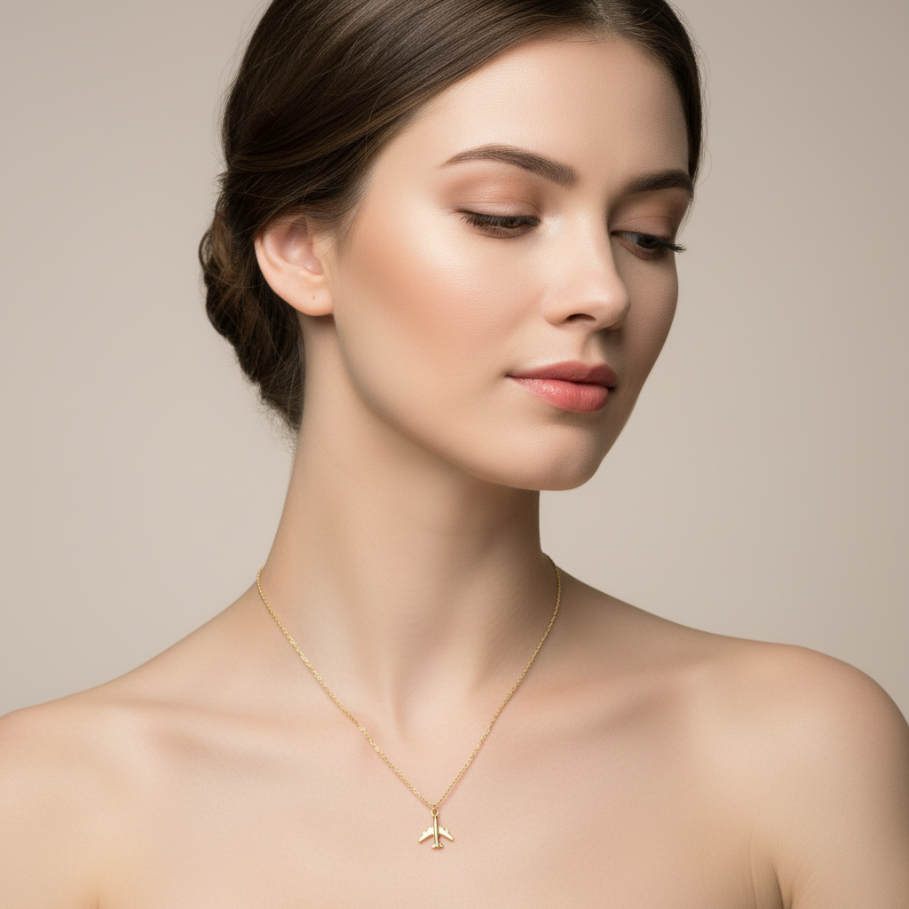 NECKLACE AIRPLANE TRAVELLER