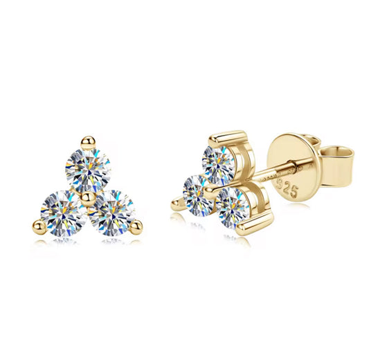 EARRING MOISSANITE MINI CLOVER