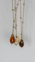 NECKLACE TEARDROP RESIN
