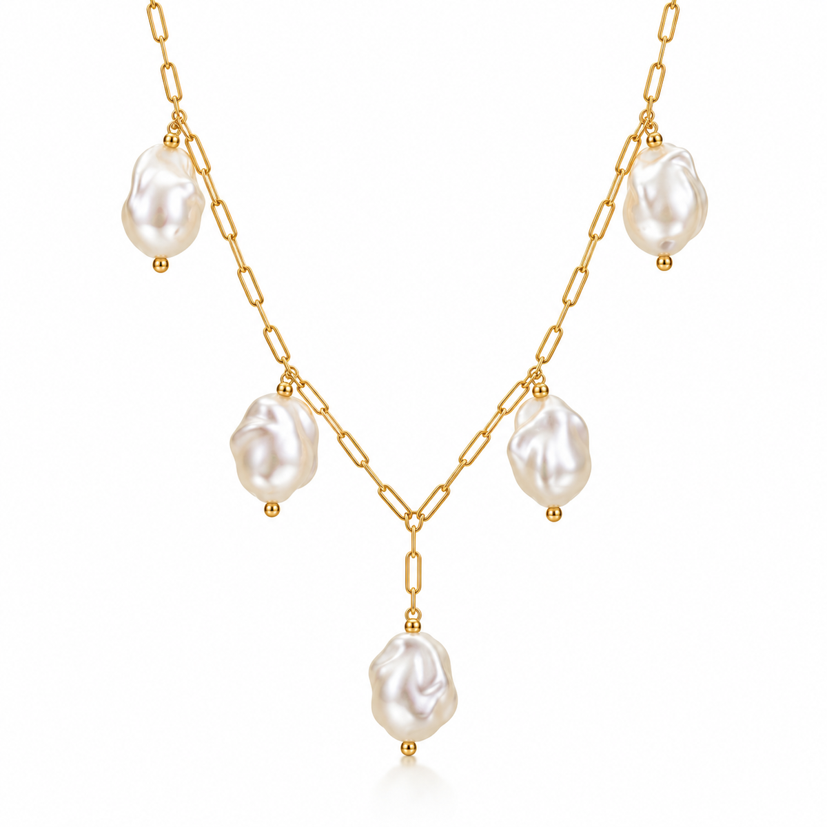 NECKLACE BAROQUE MAXI PEARLS
