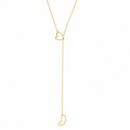 NECKLACE TIE STYLE HEARTS