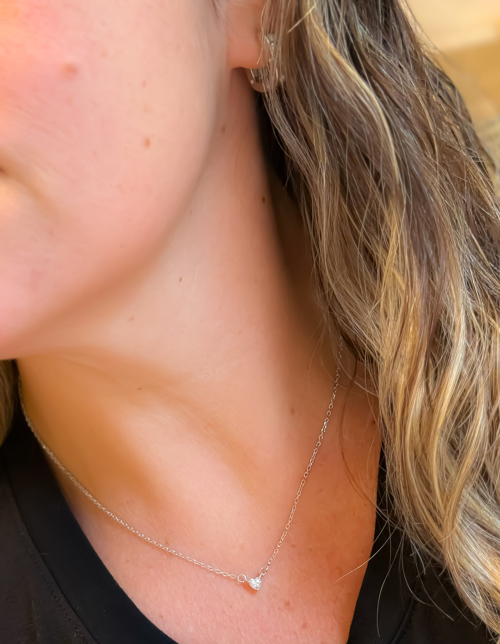 COLAR MOISSANITA CORAÇÃO