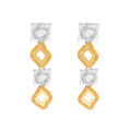 EARRINGS SHAPES DUO PLATED BY MADENNA