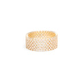 RING BAND 7 LINES CUBIC ZIRCONIA