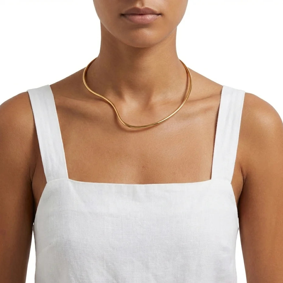 NECKLACE WIRE ORGANIC SHAPE BY MADENNA