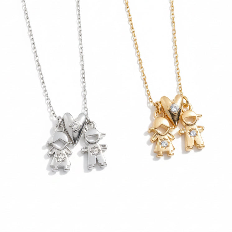 NECKLACE FAMILY LOVE GIRL + BOY