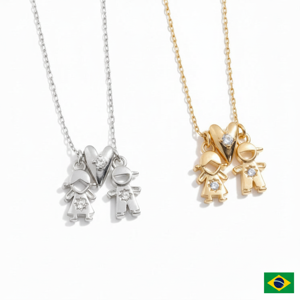 NECKLACE FAMILY LOVE GIRL + BOY