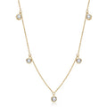 NECKLACE MOISSANITES PENDANTS 4mm