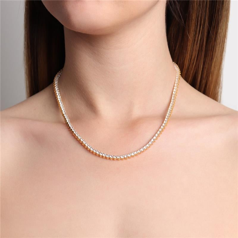 NECKLACE RIVIERA 3MM CUBIC ZIRCON