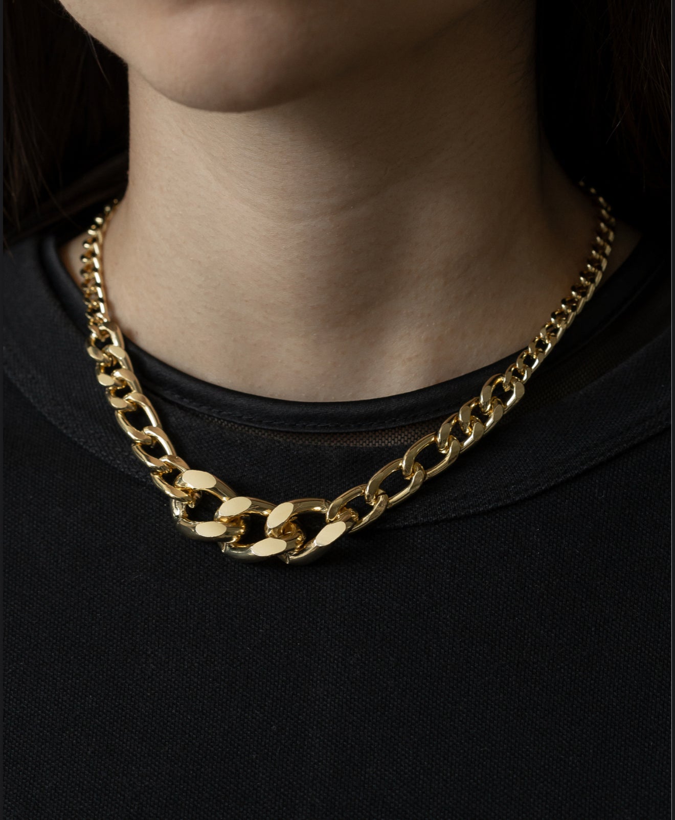 NECKLACE MODERN CHAIN GRUMET