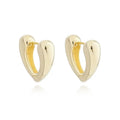 EARRING HOOPS BOLD HEART