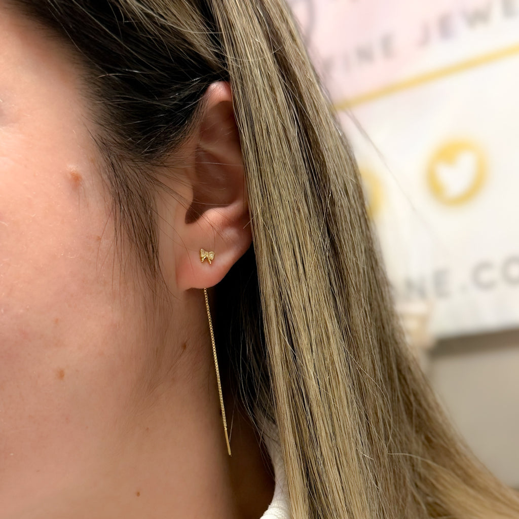 EARRING THREADERS MINI RIBBON