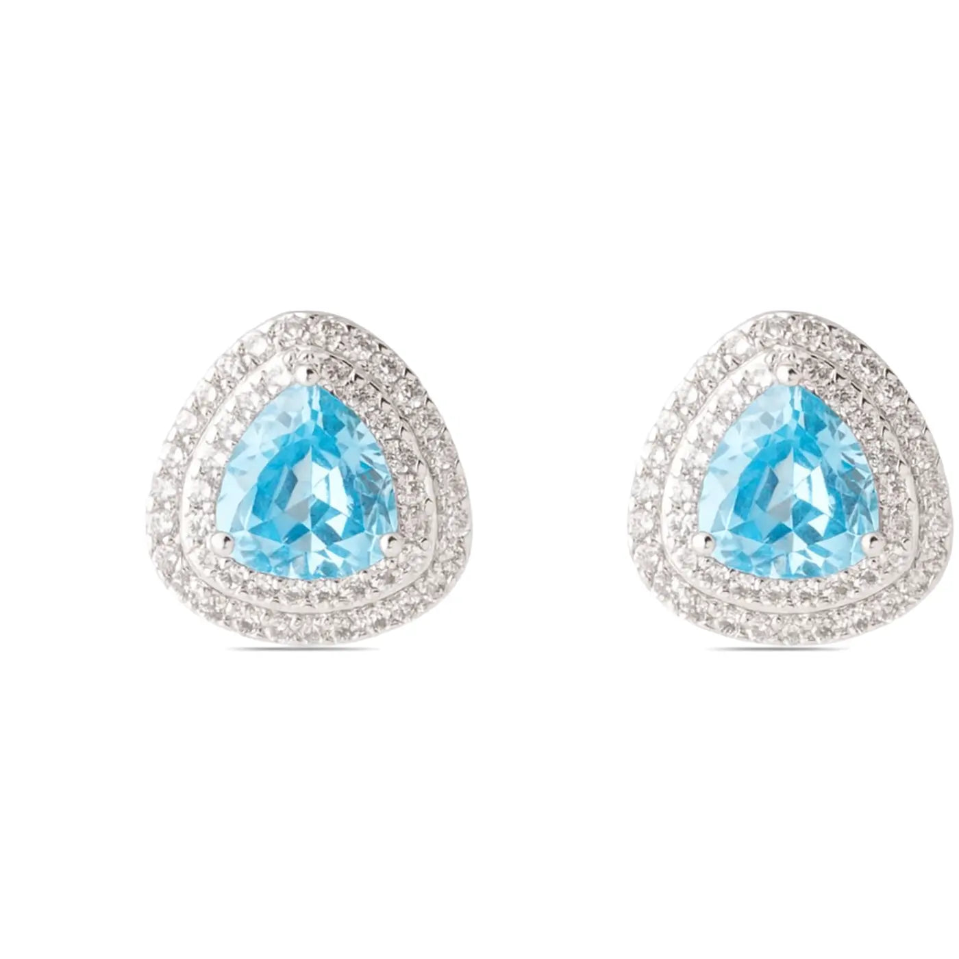 EARRINGS FANCY BLUE TURQUOISE CRYSTAL