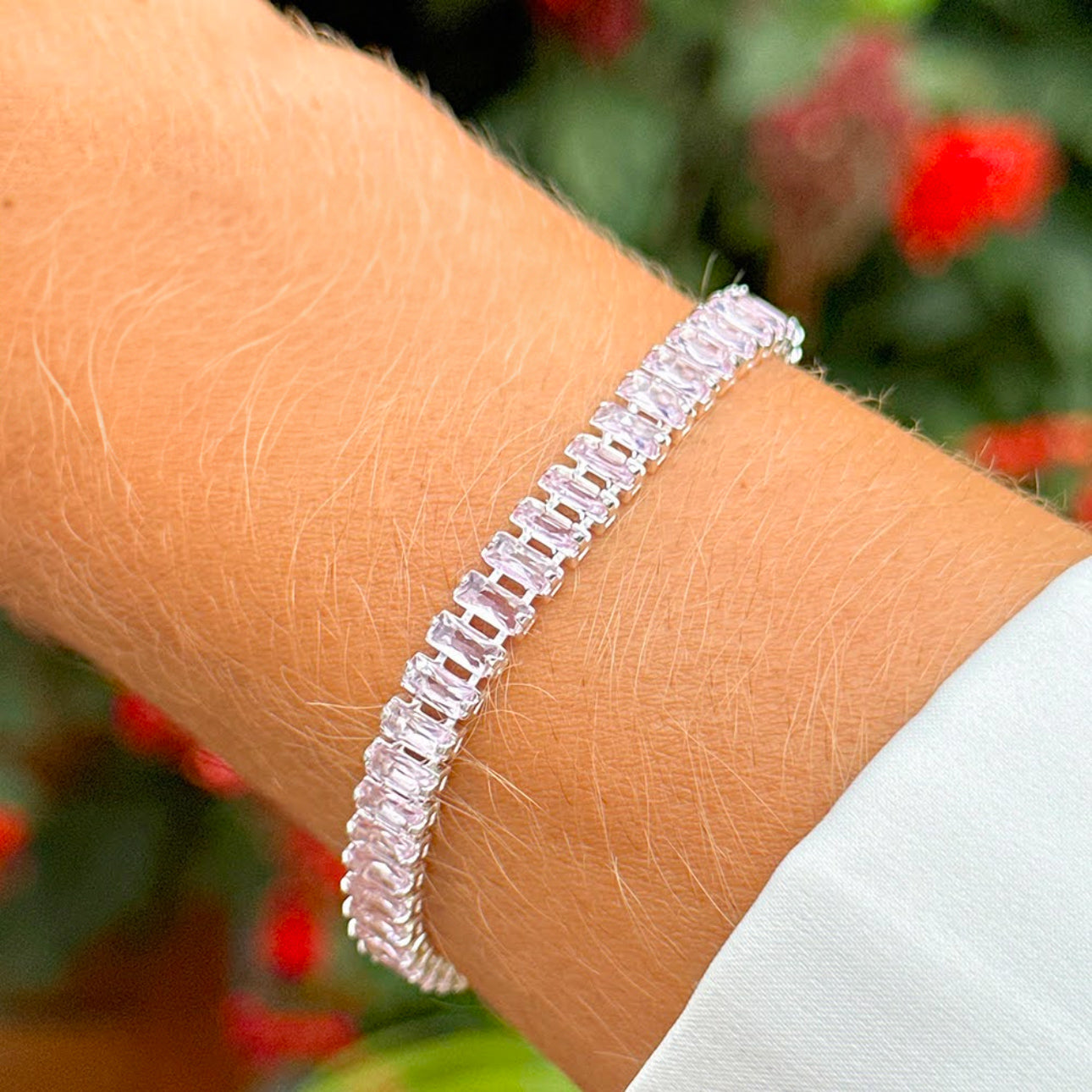 BRACELET RECTANGLE CRYSTALS