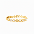BRACELET BANGLE OVAL CUBIC ZIRCONIA DELUXE