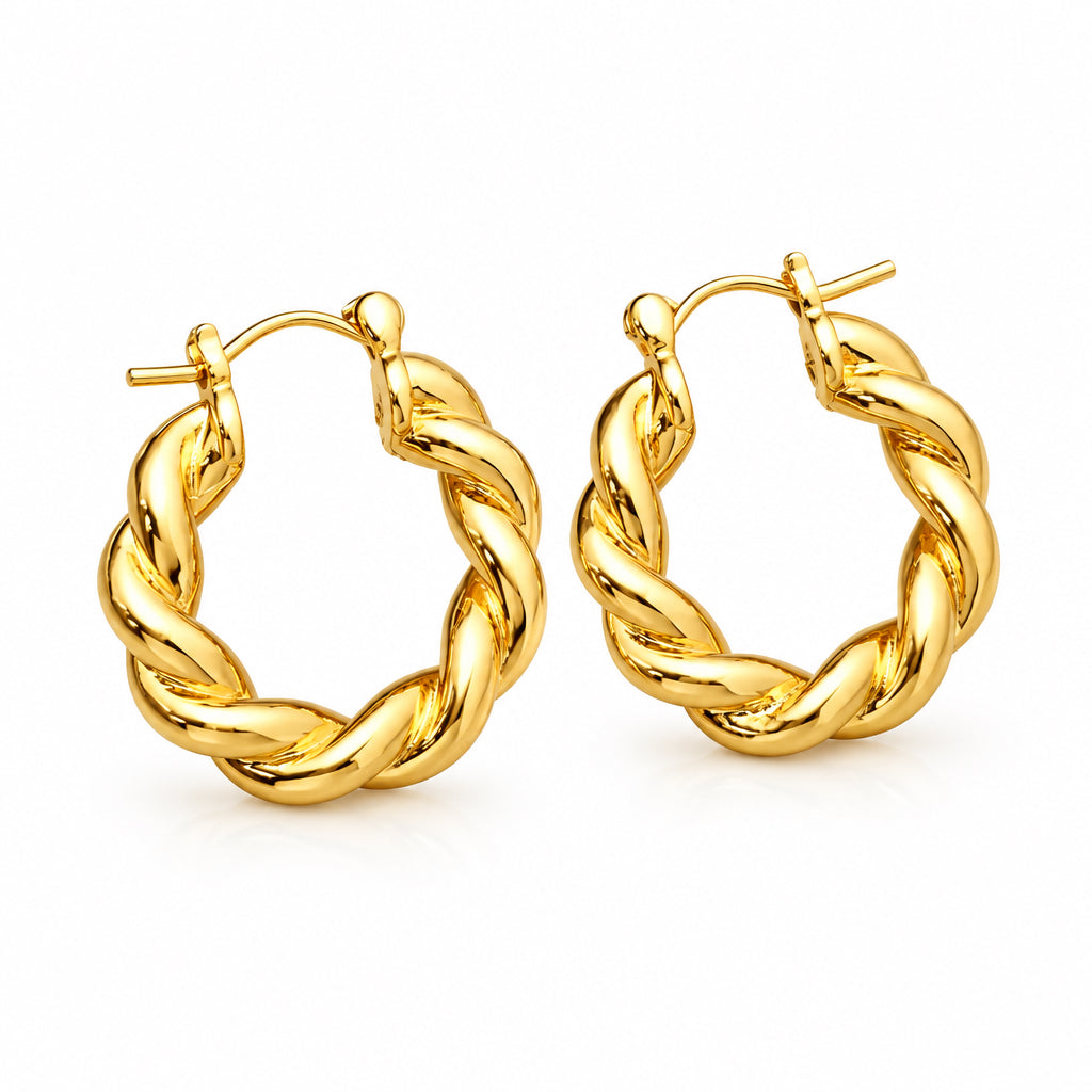 EARRING HOOPS TWIST PERFECTION