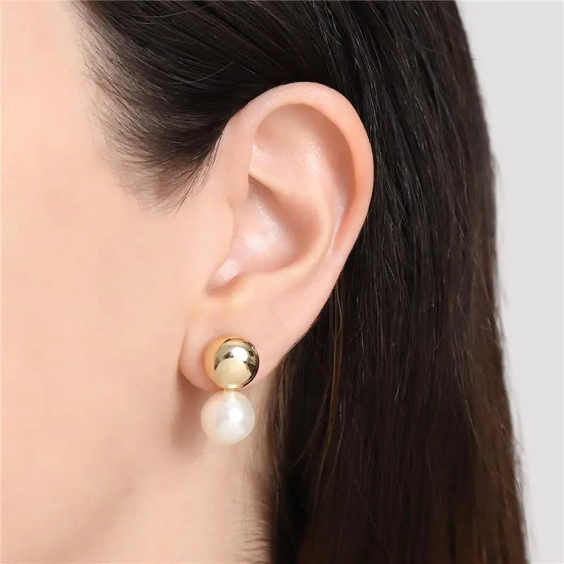 EARRINGS SPHERE + PEARL