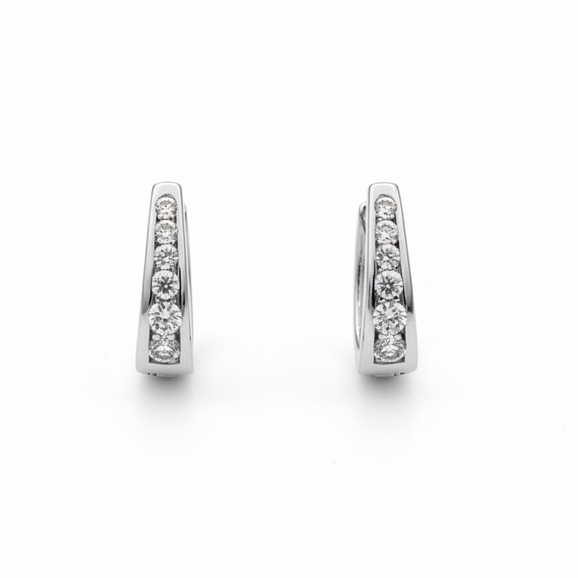 EARRING HOOPS MOISSANITES