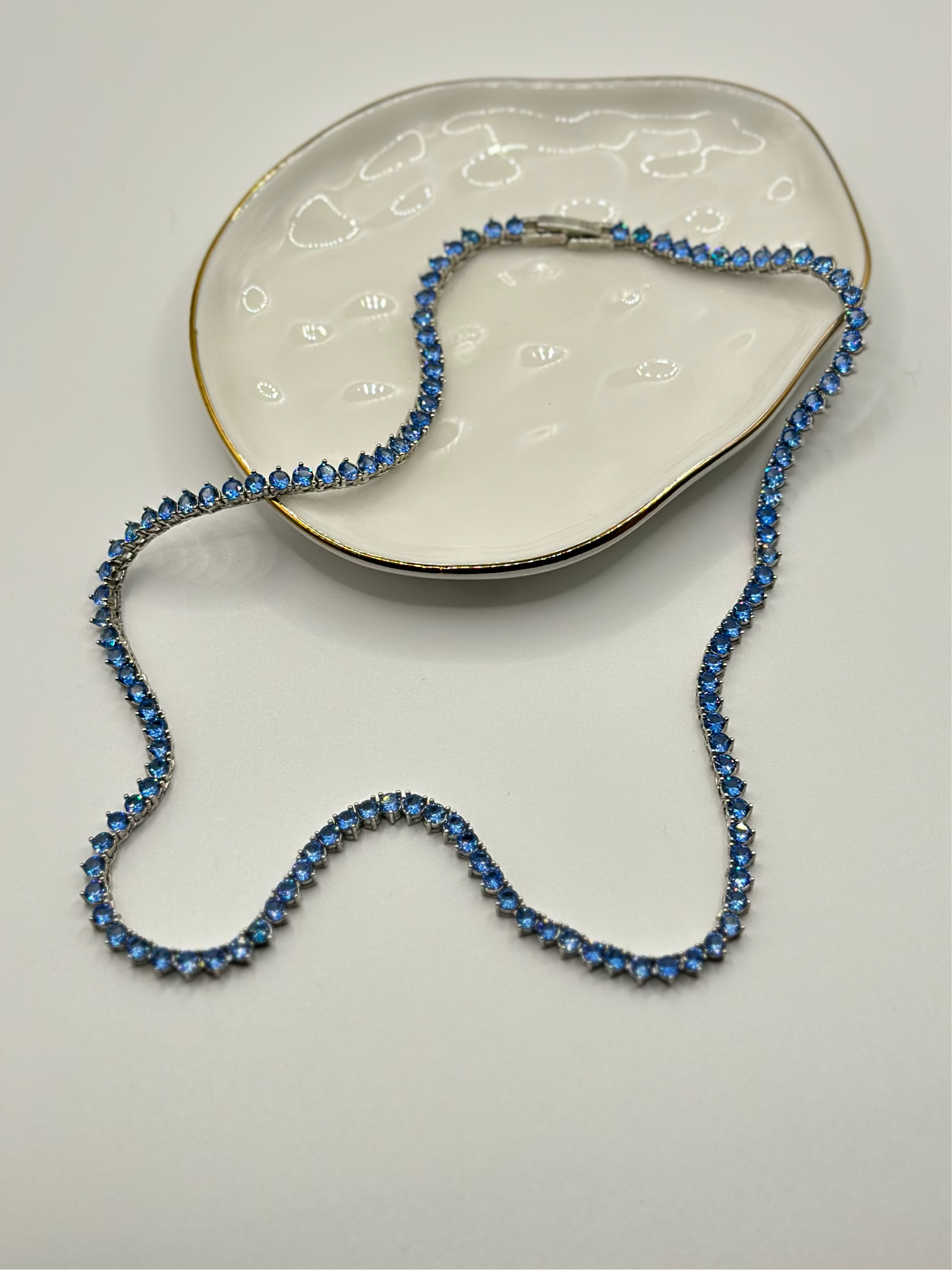 NECKLACE RIVIERA BLUE SKY 3MM