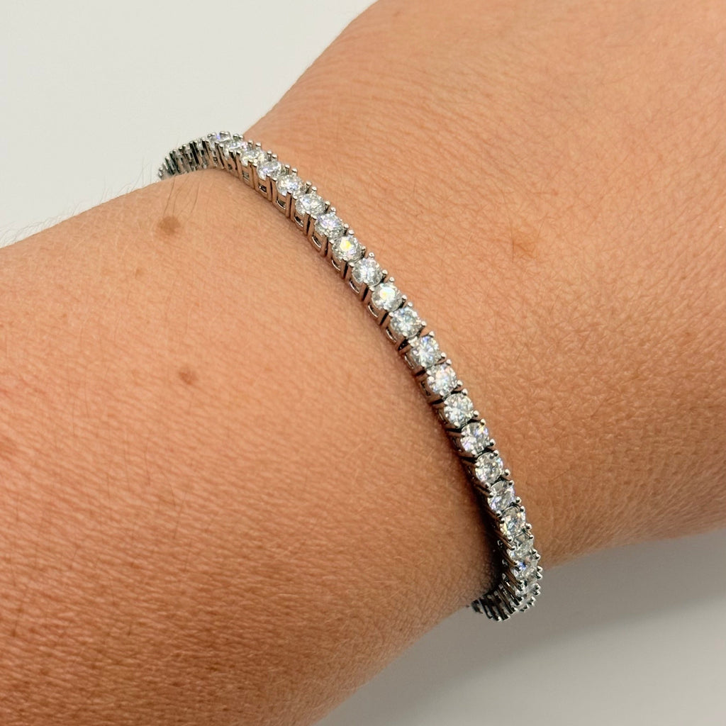 BRACELET TENNIS MOISSANITES RIVIERA 5.5CT TOTAL