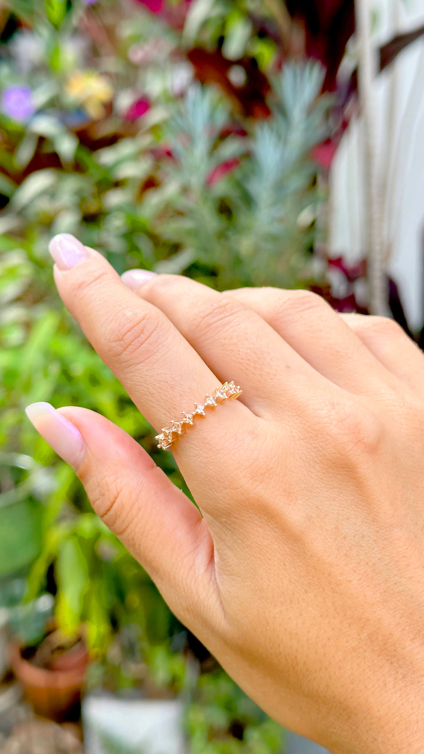 RING BAND CITRINE CRYSTALS